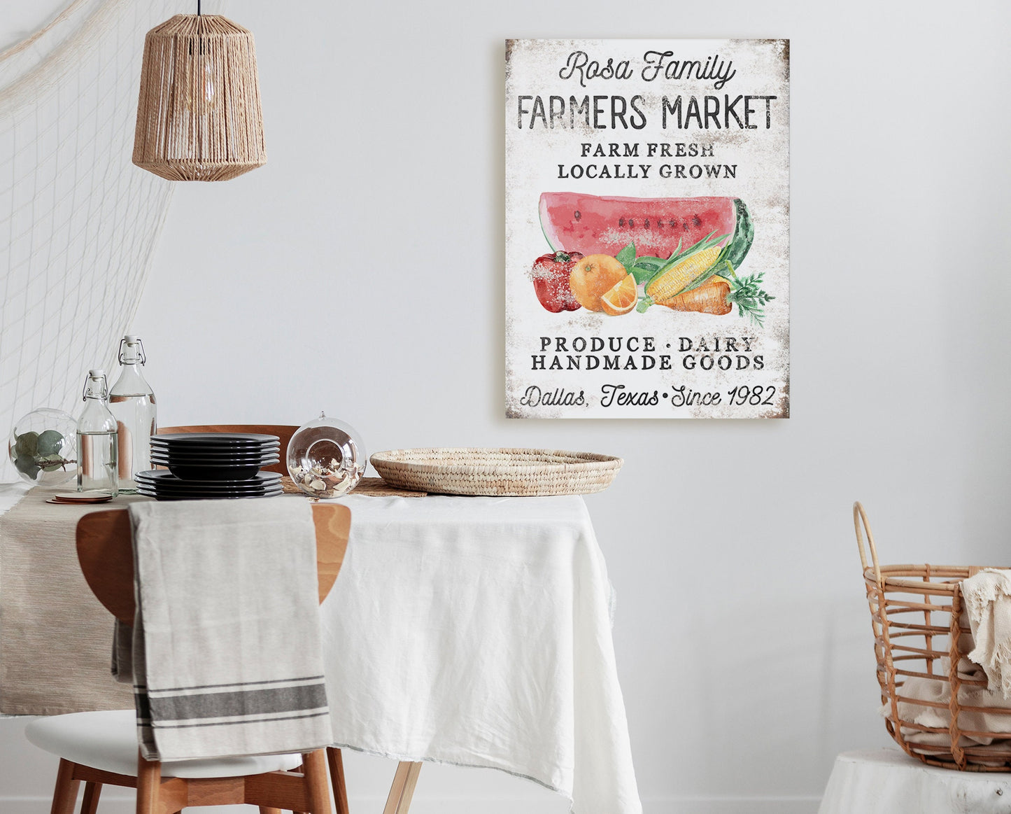 CUSTOM FARMERS MARKET SIGN