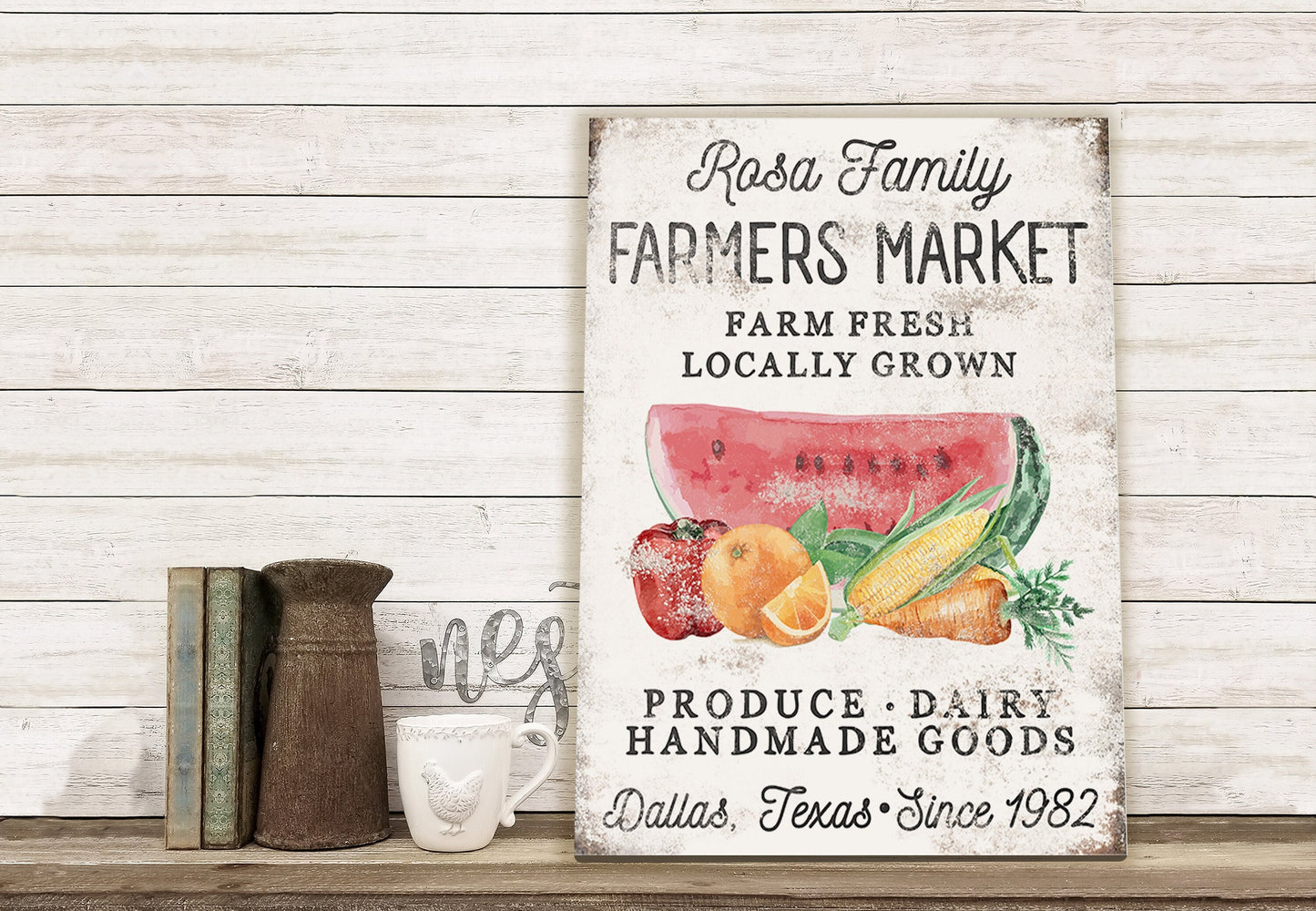 CUSTOM FARMERS MARKET SIGN