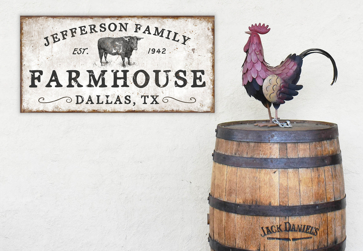 CUSTOM FAMILY FARMHOUSE SIGN