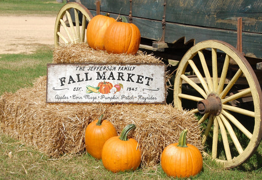 CUSTOM FALL MARKET SIGN