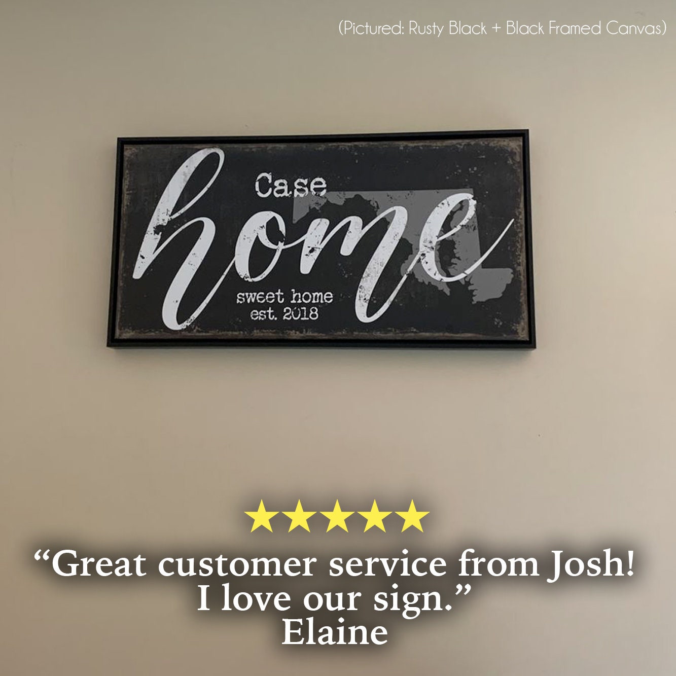 CUSTOM HOME SWEET HOME SIGN