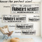 CUSTOM FARMERS MARKET SIGN