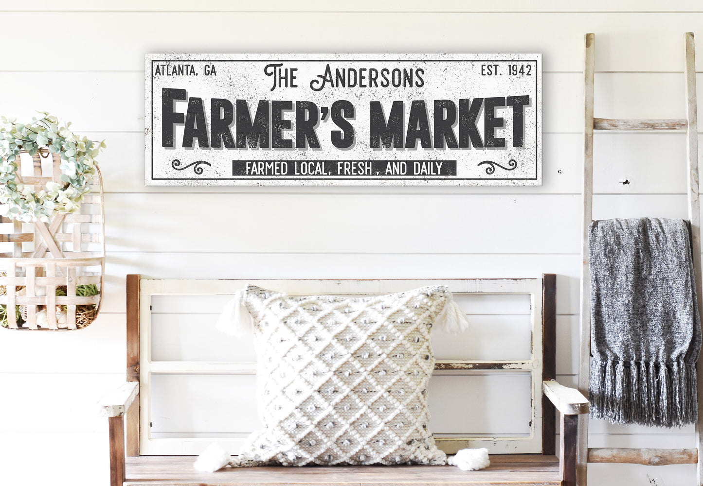 CUSTOM FARMERS MARKET SIGN