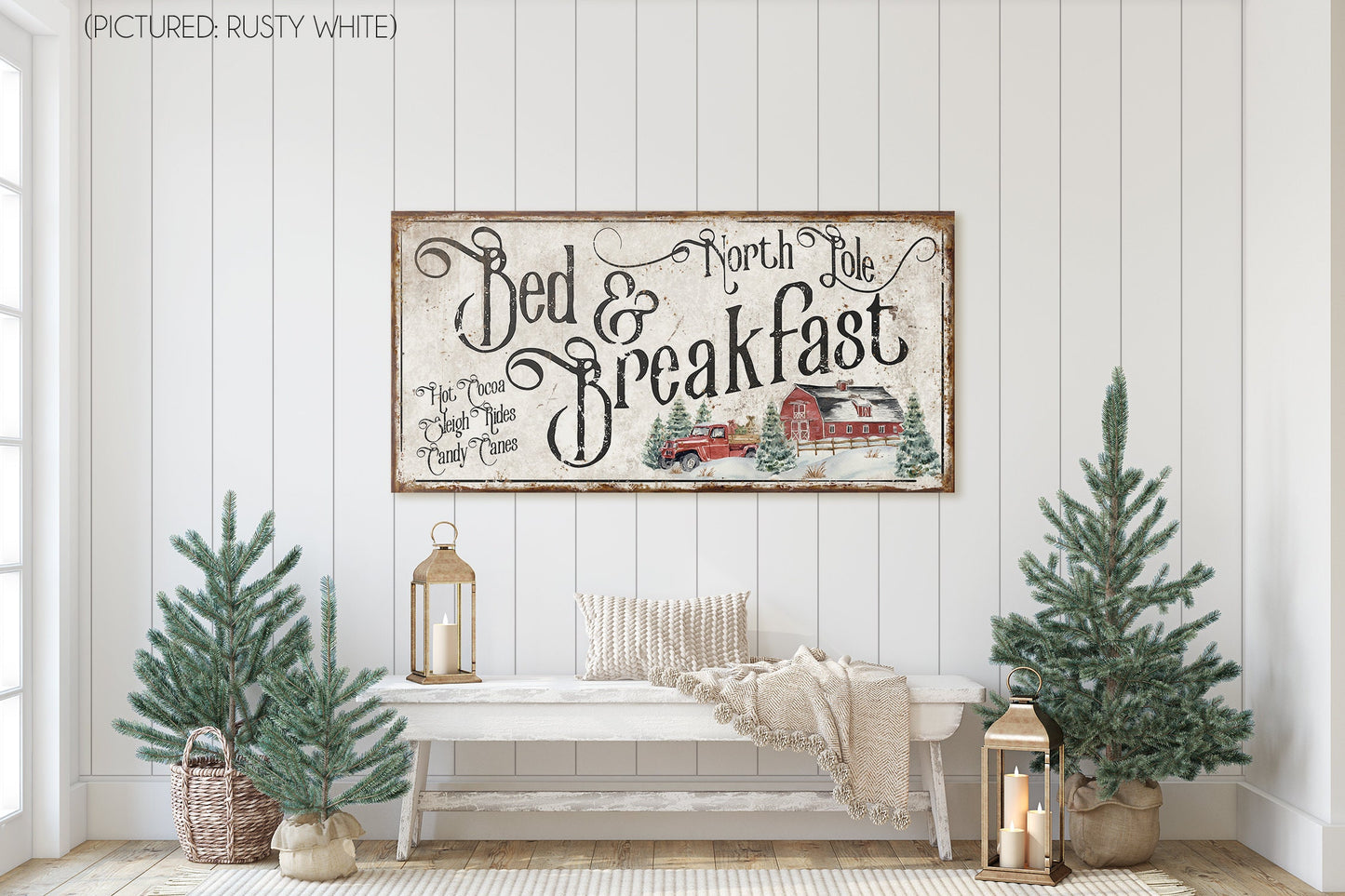 NORTH POLE BED AND BREAKFAST SIGN