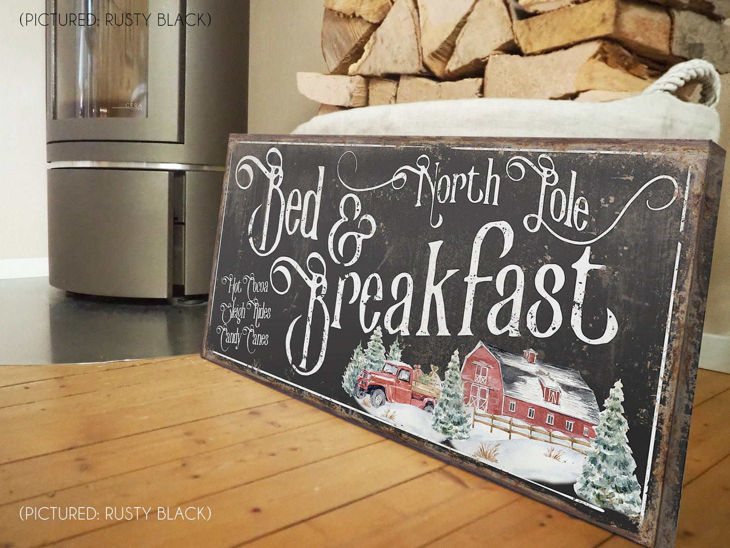 NORTH POLE BED AND BREAKFAST SIGN