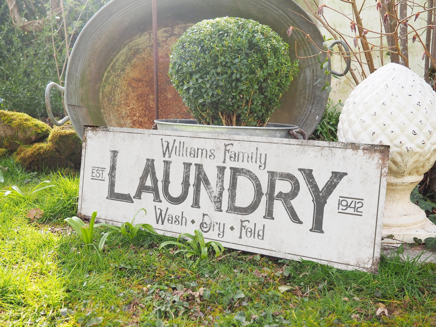 CUSTOM LAUNDRY ROOM SIGN