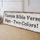 CUSTOM BIBLE VERSE SIGN