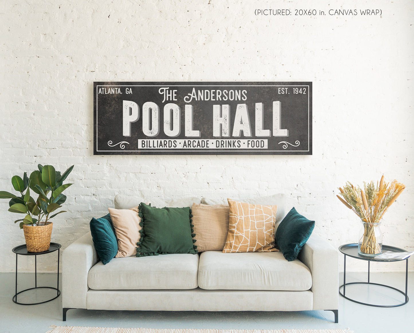 CUSTOM POOL HALL SIGN