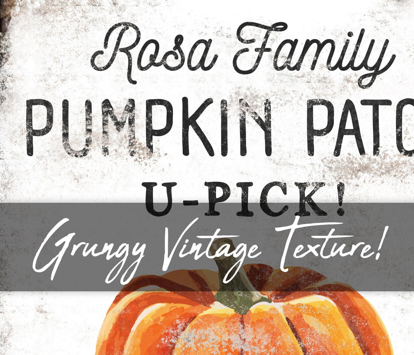 CUSTOM FAMILY PUMPKIN PATCH SIGN