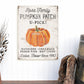 CUSTOM FAMILY PUMPKIN PATCH SIGN