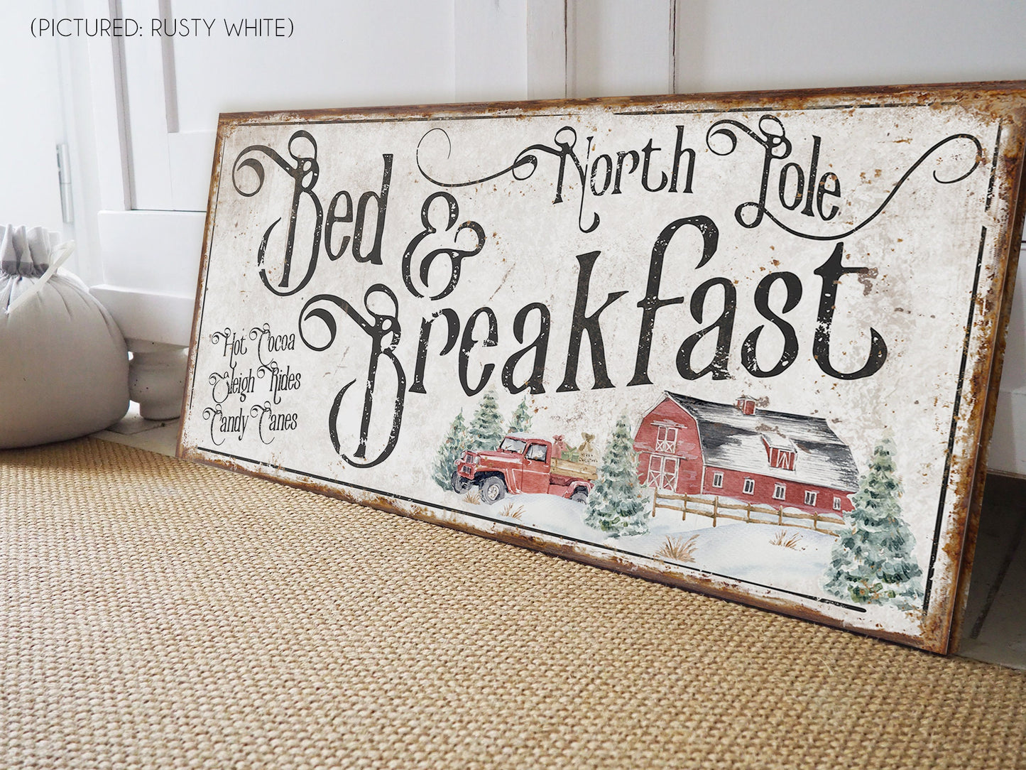 NORTH POLE BED AND BREAKFAST SIGN