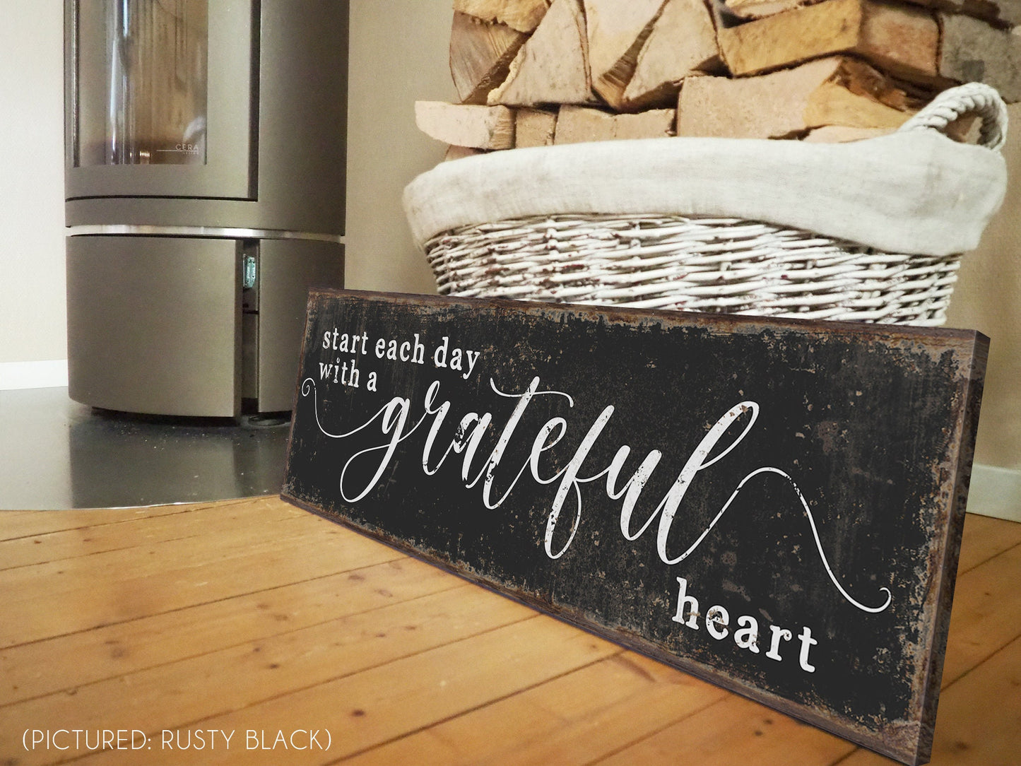 START EACH DAY WITH A GRATEFUL HEART SIGN