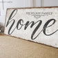 CUSTOM FAMILY NAME HOME SIGN