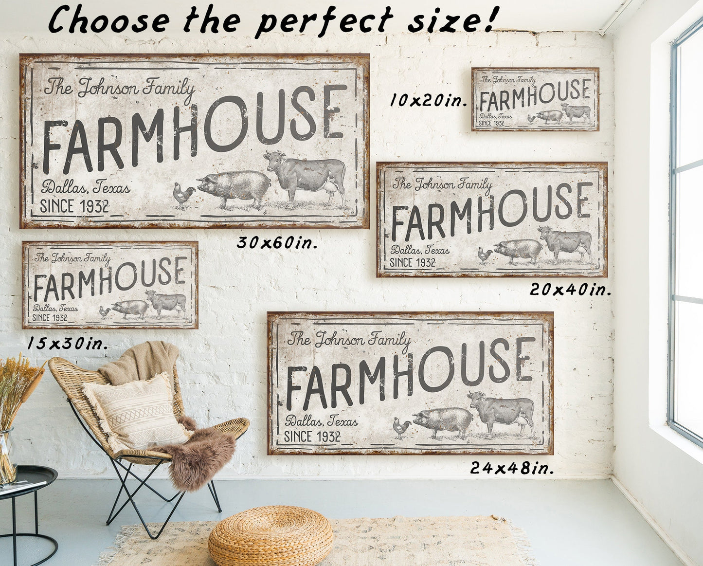 CUSTOM FARMHOUSE SIGN