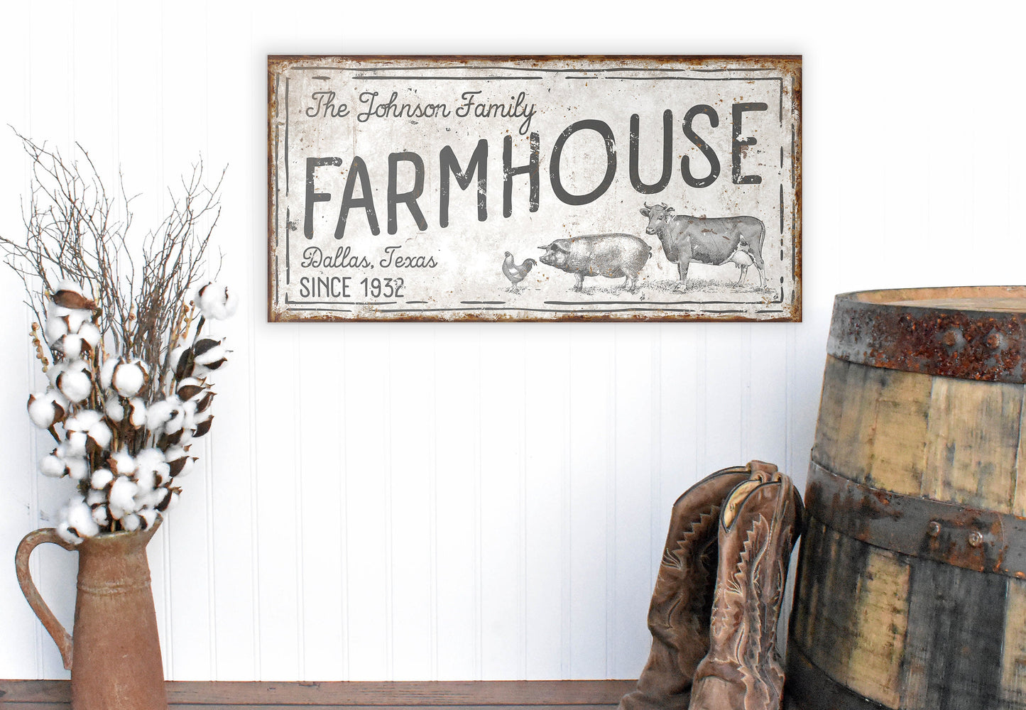 CUSTOM FARMHOUSE SIGN