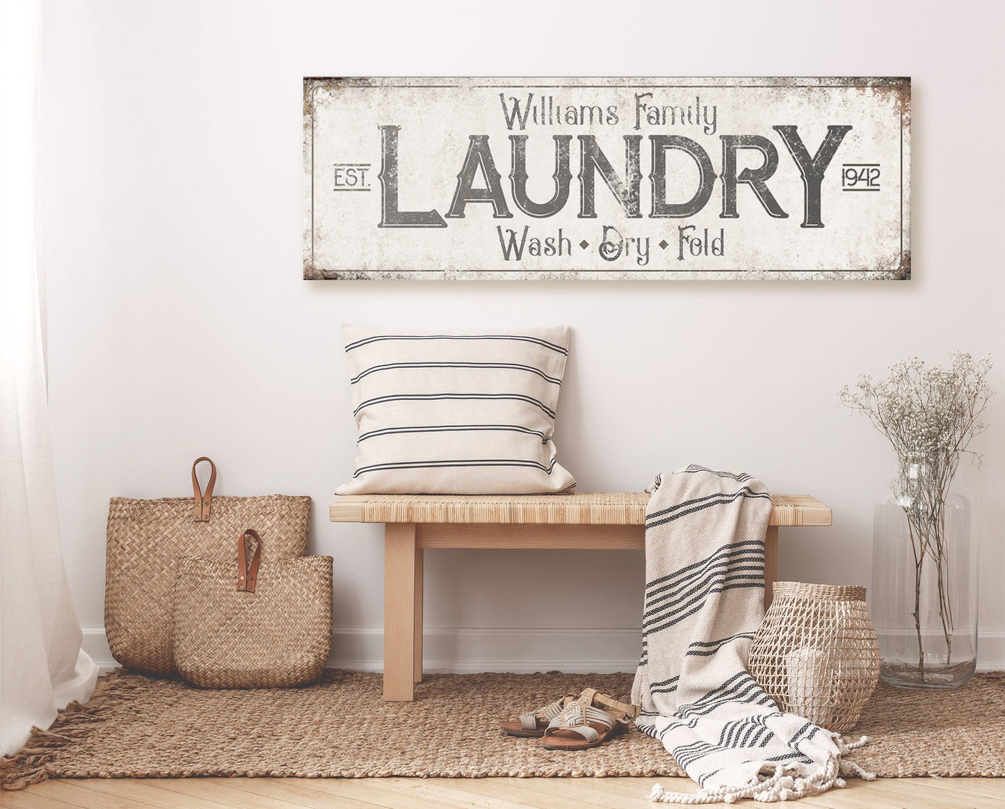 CUSTOM LAUNDRY ROOM SIGN