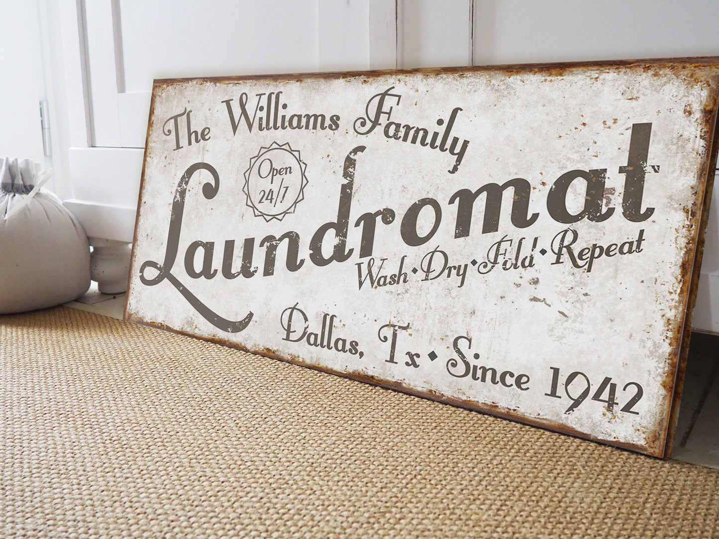 CUSTOM LAUNDROMAT SIGN