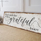 START EACH DAY WITH A GRATEFUL HEART SIGN