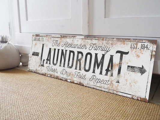 CUSTOM LAUNDROMAT SIGN