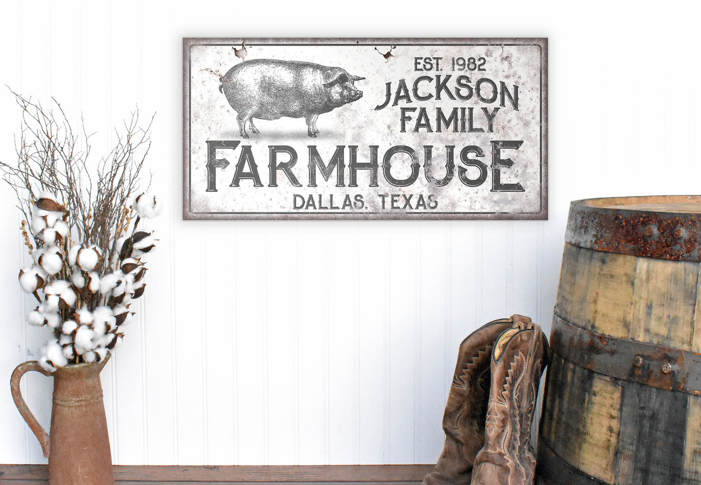 CUSTOM FARMHOUSE FAMILY SIGN