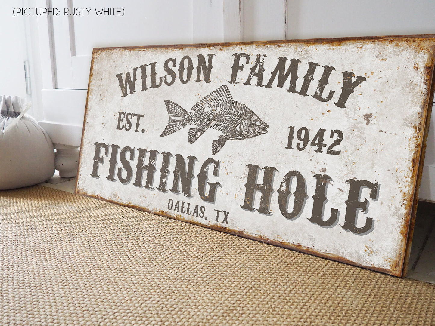 CUSTOM FISHING HOLE SIGN