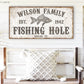 CUSTOM FISHING HOLE SIGN