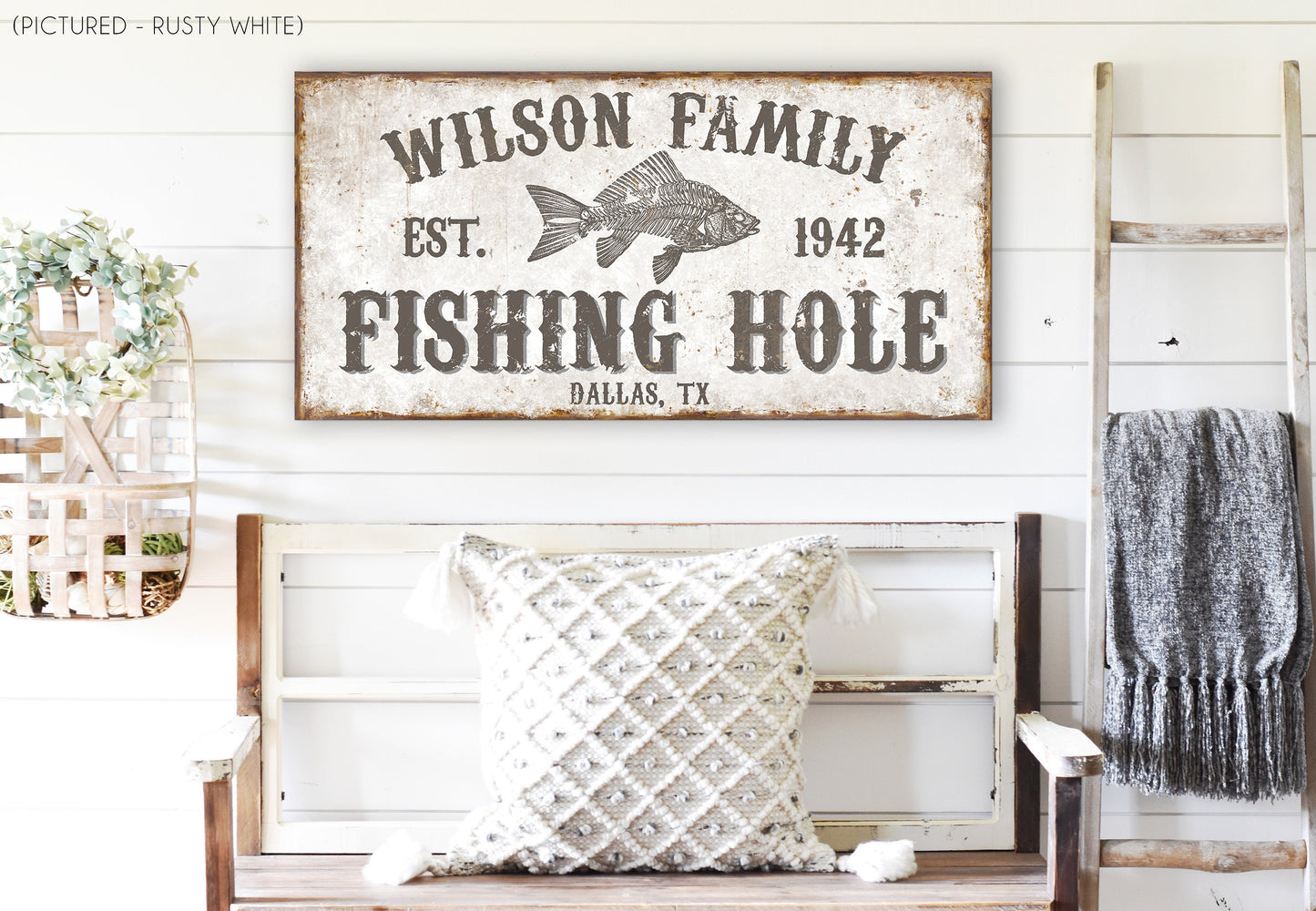 CUSTOM FISHING HOLE SIGN