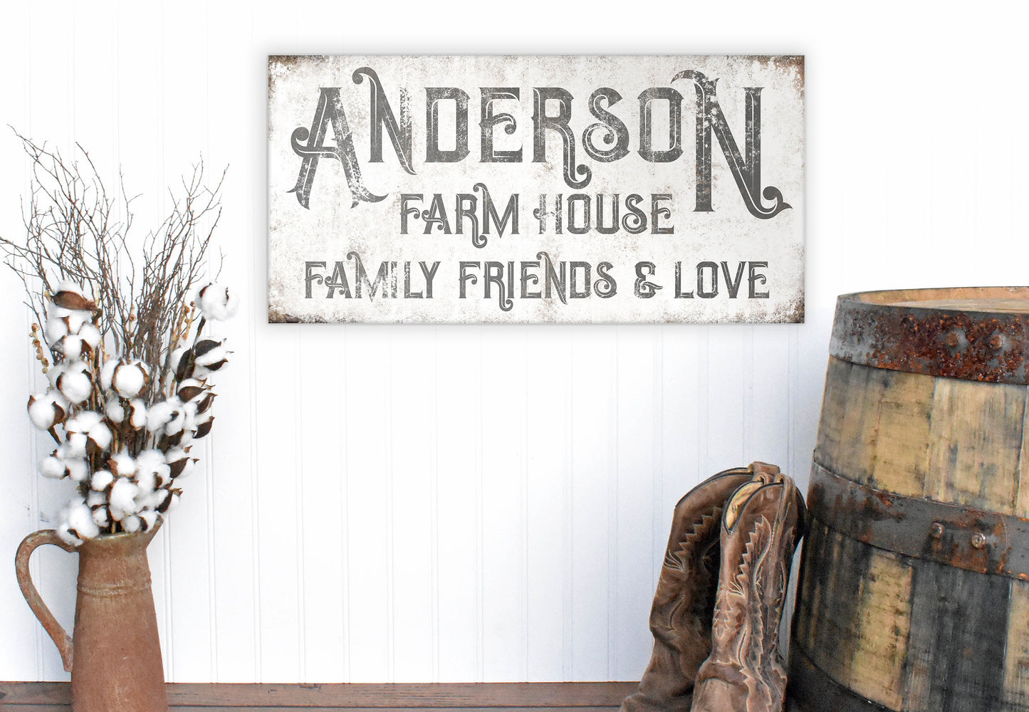 CUSTOM FAMILY NAME AND HOUSE SIGN