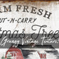 CHRISTMAS TREES SIGN