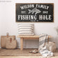 CUSTOM FISHING HOLE SIGN