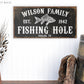 CUSTOM FISHING HOLE SIGN