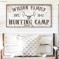 CUSTOM HUNTING CAMP SIGN