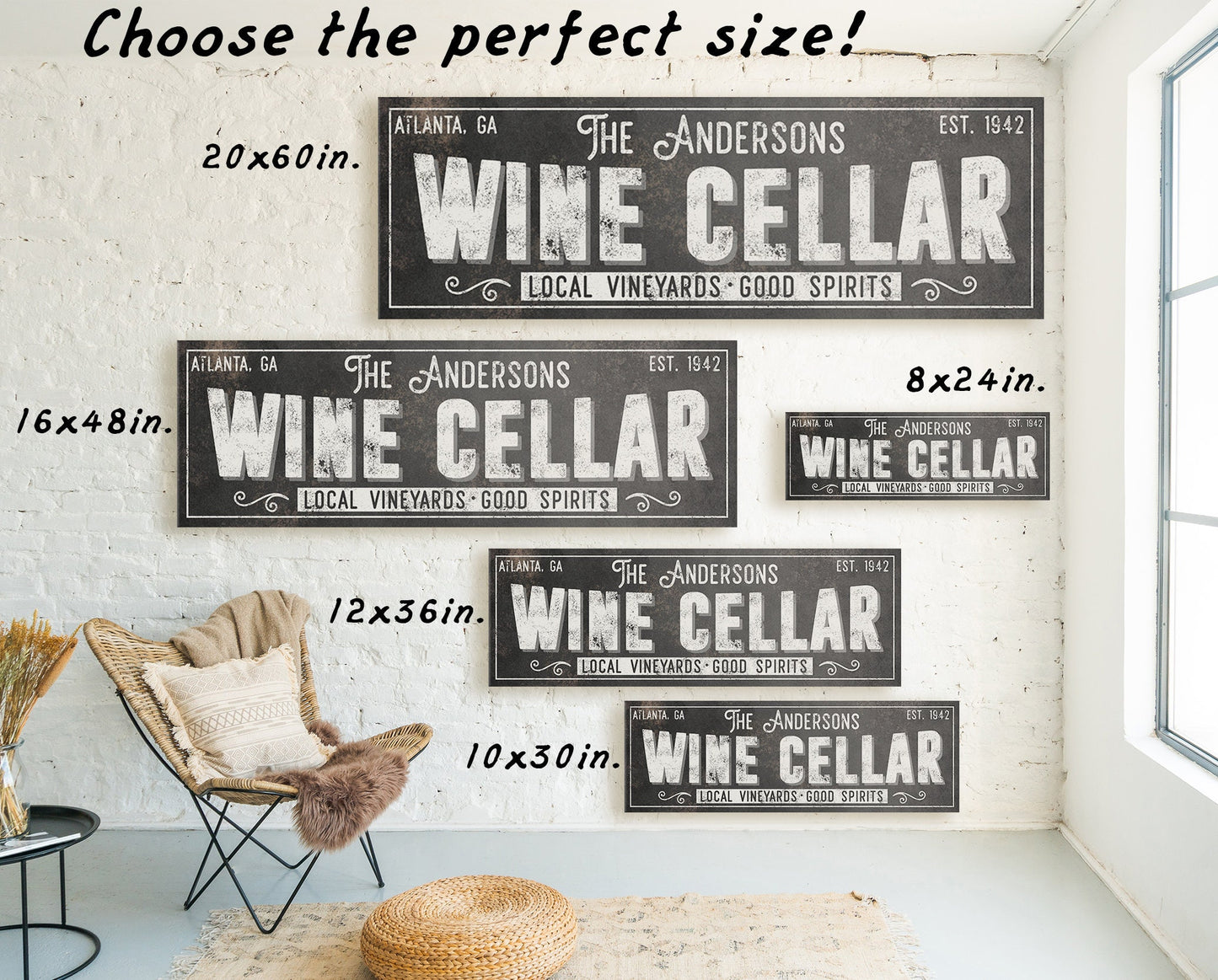 CUSTOM WINE CELLAR SIGN