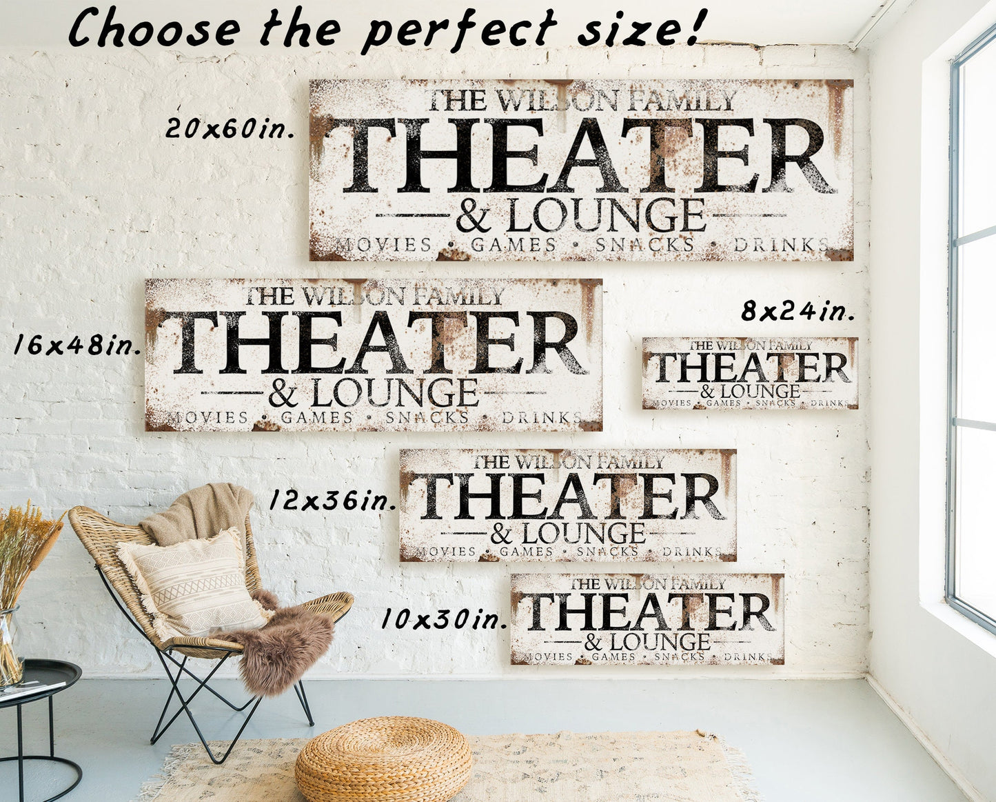 CUSTOM THEATER AND LOUNGE SIGN