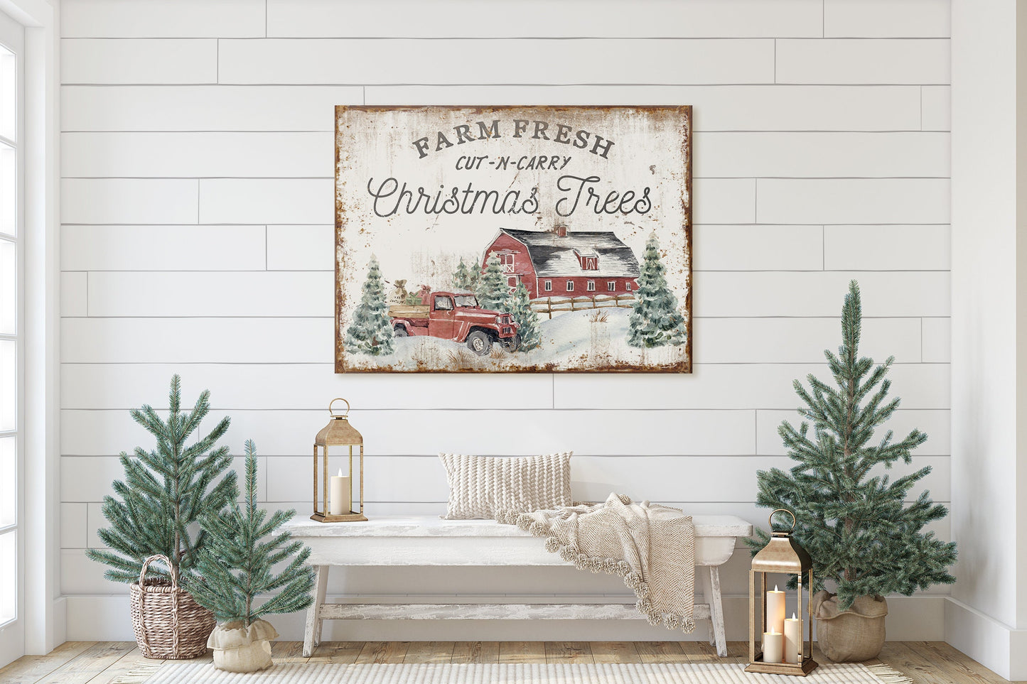 CHRISTMAS TREES SIGN