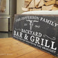 CUSTOM BACKYARD BAR AND GRILL SIGN