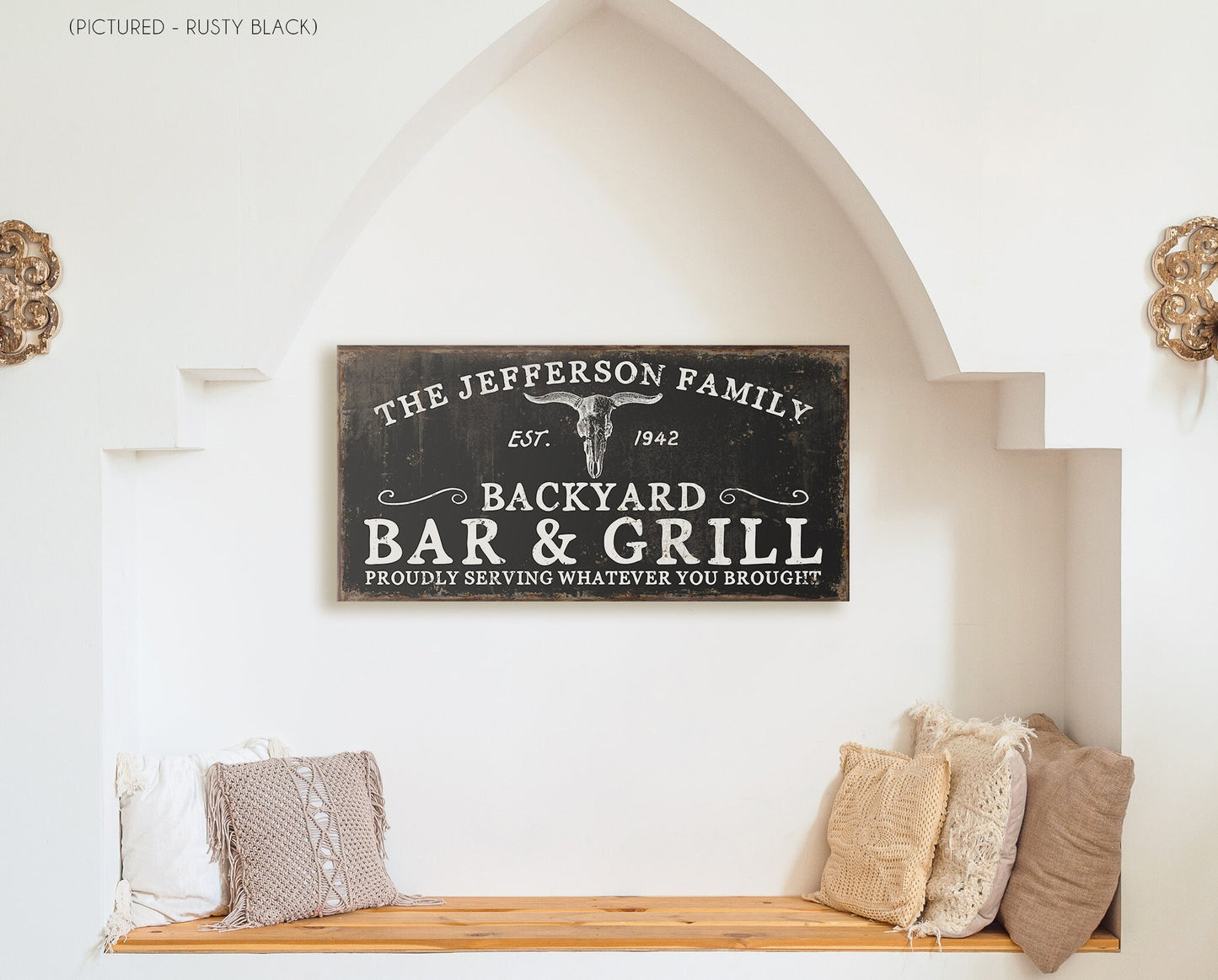 CUSTOM BACKYARD BAR AND GRILL SIGN