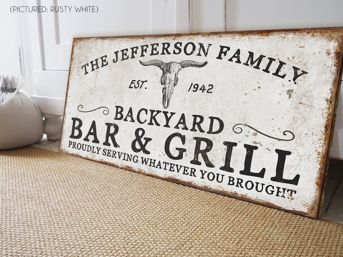 CUSTOM BACKYARD BAR AND GRILL SIGN