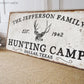 CUSTOM HUNTING CAMP SIGN