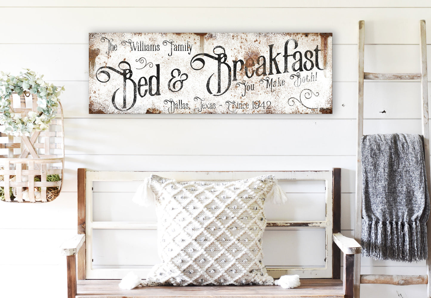 CUSTOM BED AND BREAKFAST SIGN