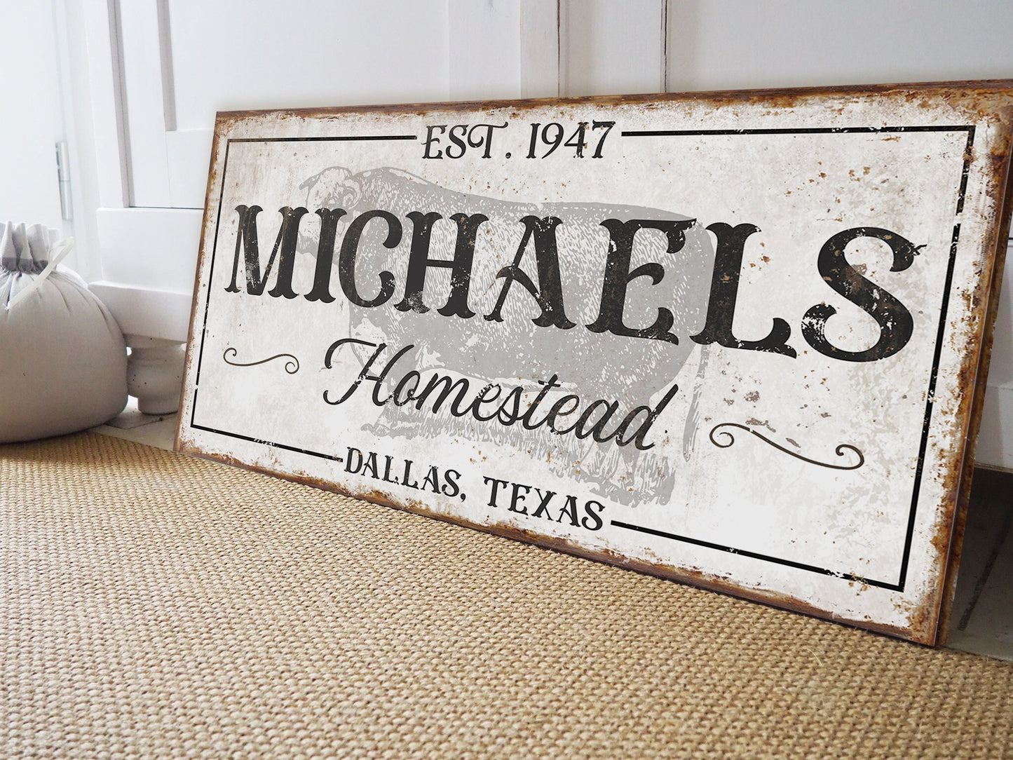 CUSTOM FAMILY NAME AND HOUSE SIGN