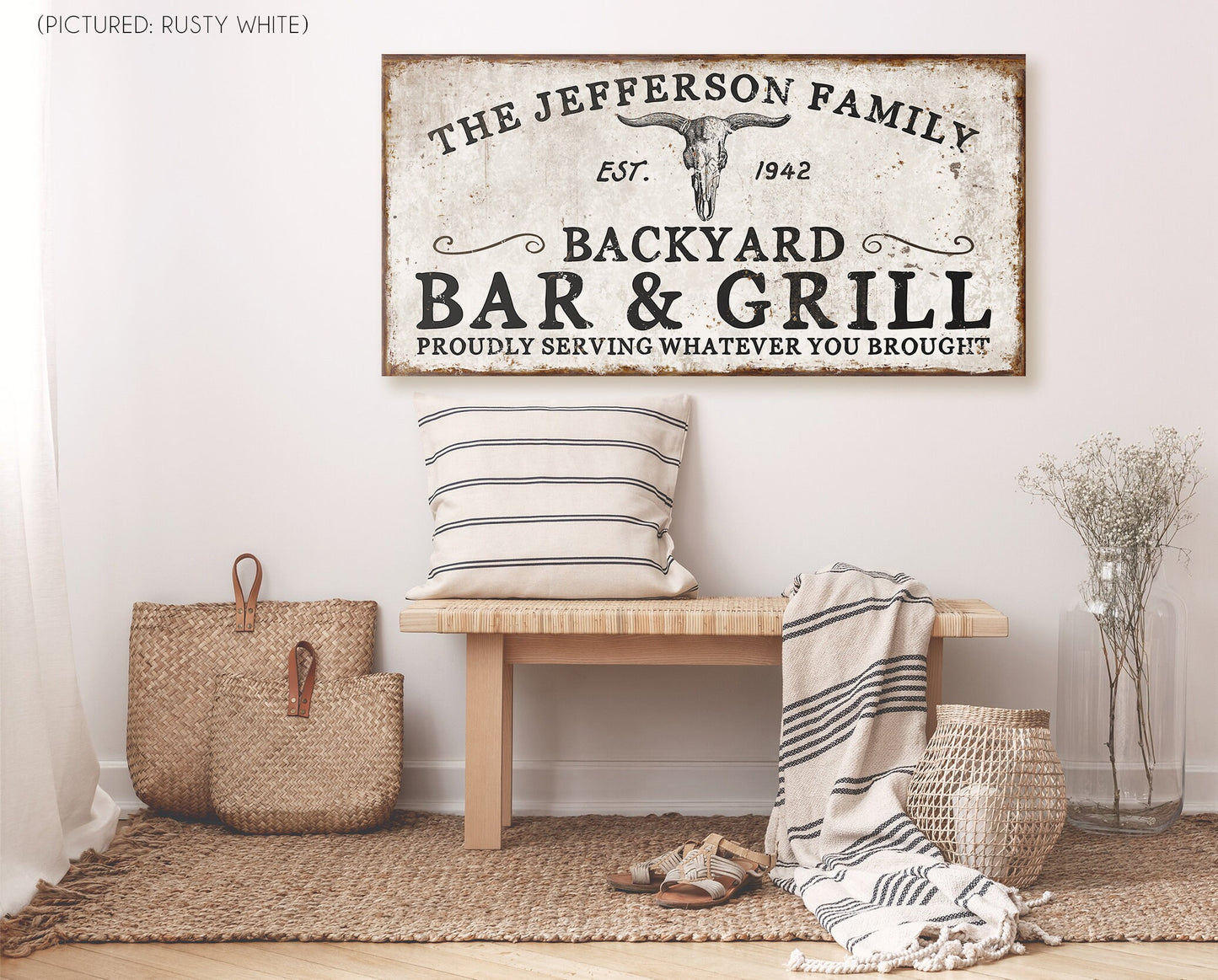 CUSTOM BACKYARD BAR AND GRILL SIGN