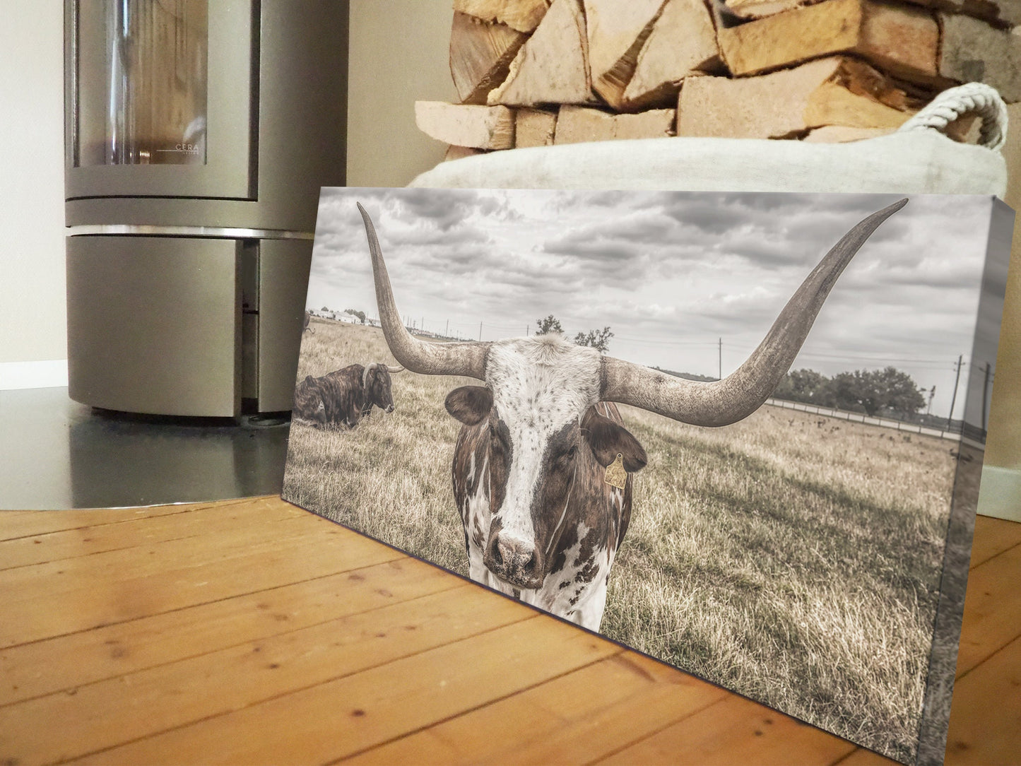 LONGHORN WALL ART