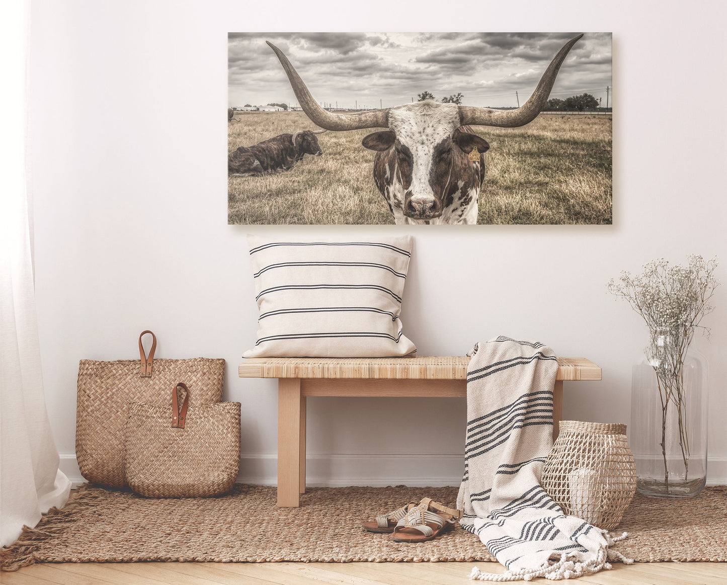 LONGHORN WALL ART