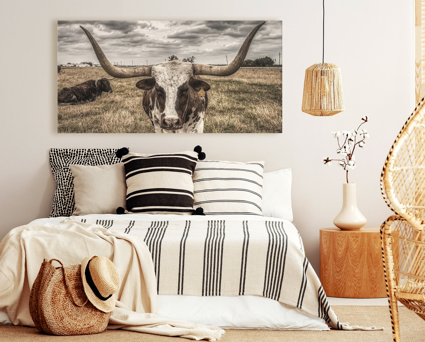 LONGHORN WALL ART