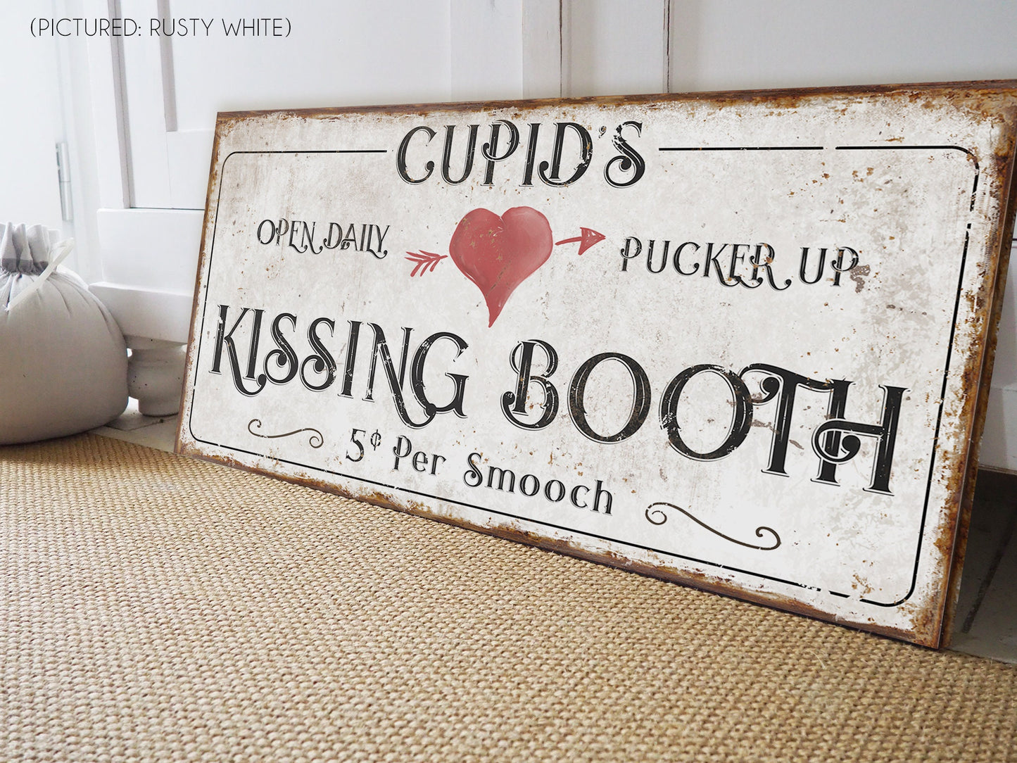 CUPID'S KISSING BOOTH SIGN