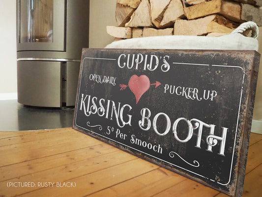 CUPID'S KISSING BOOTH SIGN