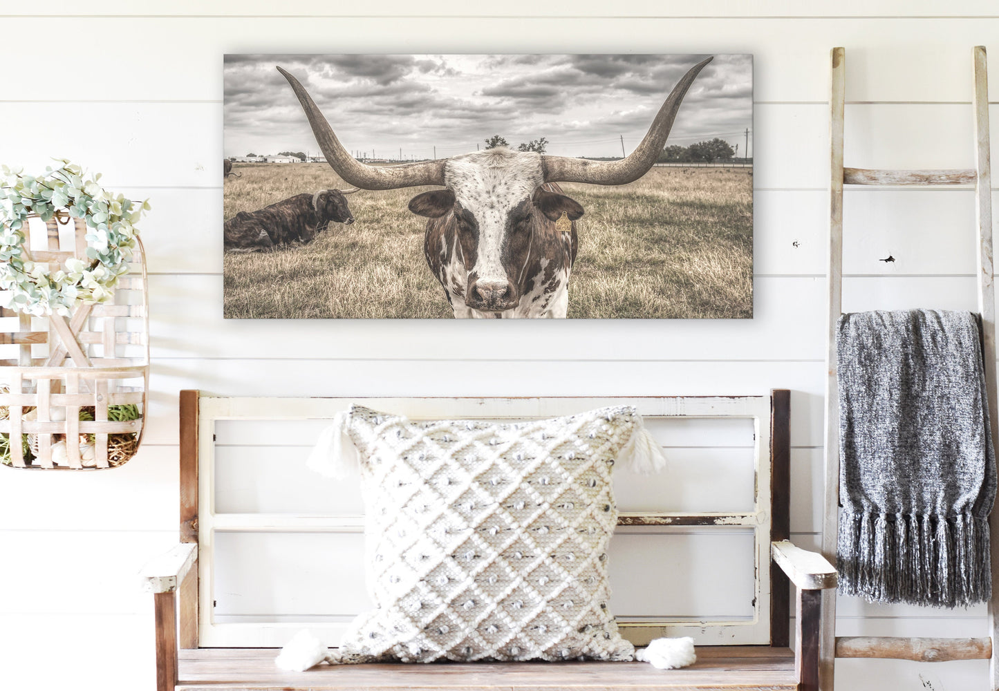 LONGHORN WALL ART