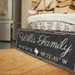 CUSTOM FAMILY NAME AND COORDINATES SIGN