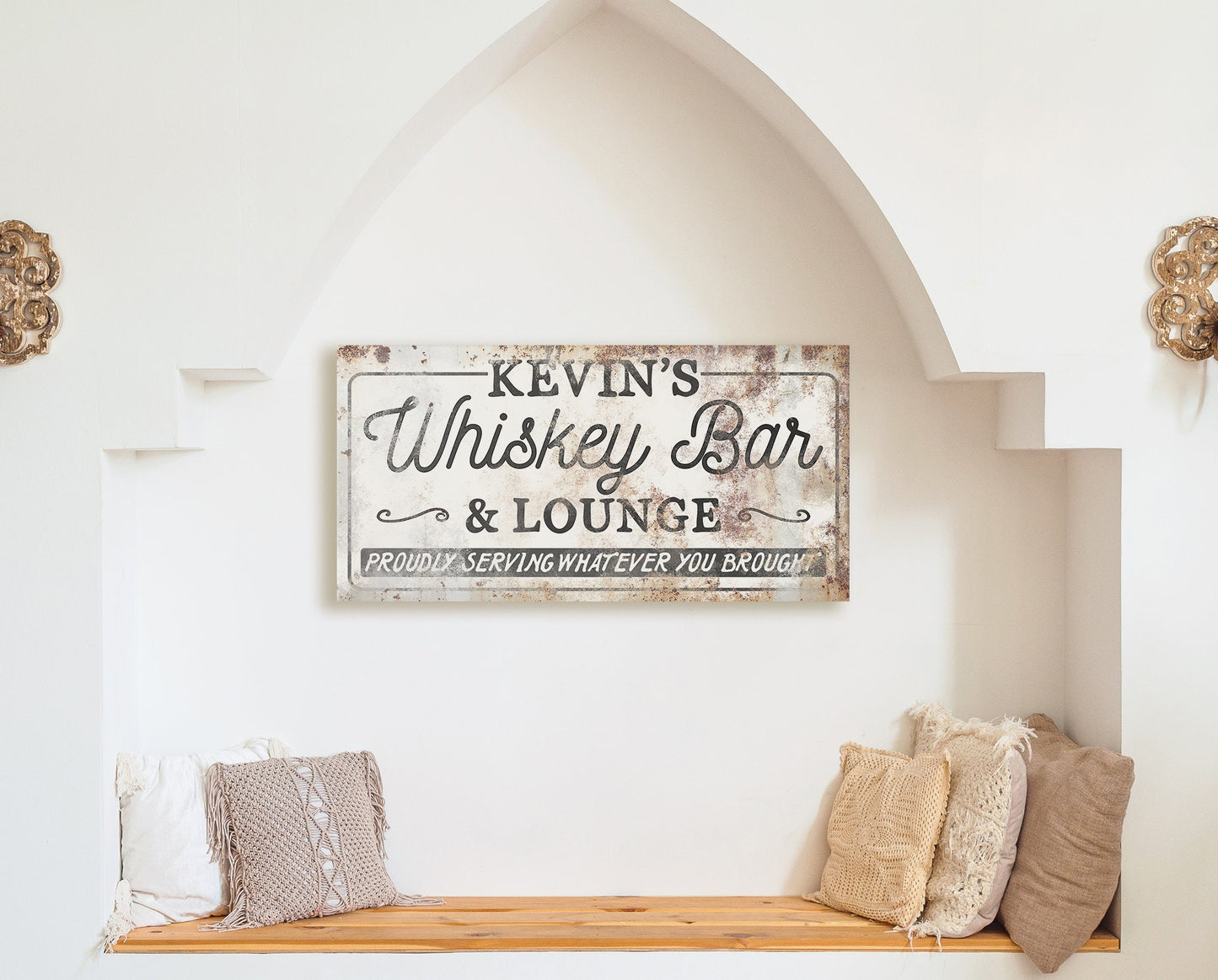 CUSTOM WHISKEY BAR AND LOUNGE SIGN